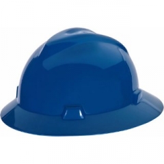 MSA Full Brim Style Hard Hat with 4 Point Suspension-Rachet